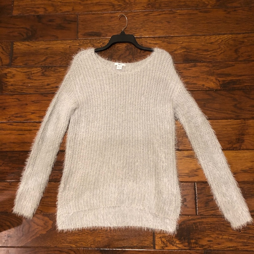 Bar III light grey sweater size S